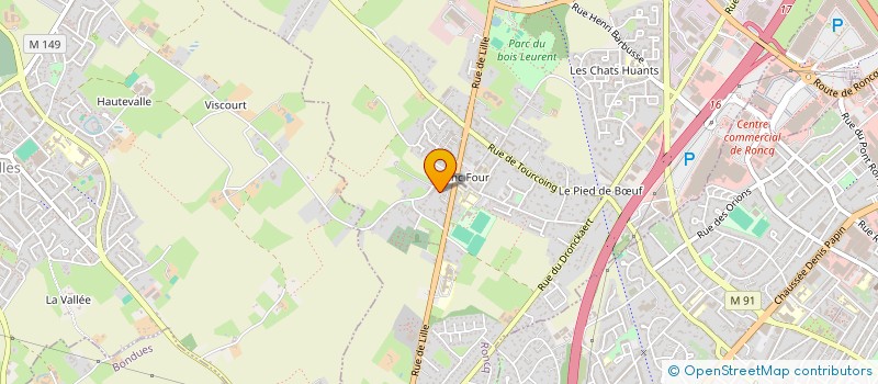 localisation de l'entreprise FLANDRES BLSV à RONCQ