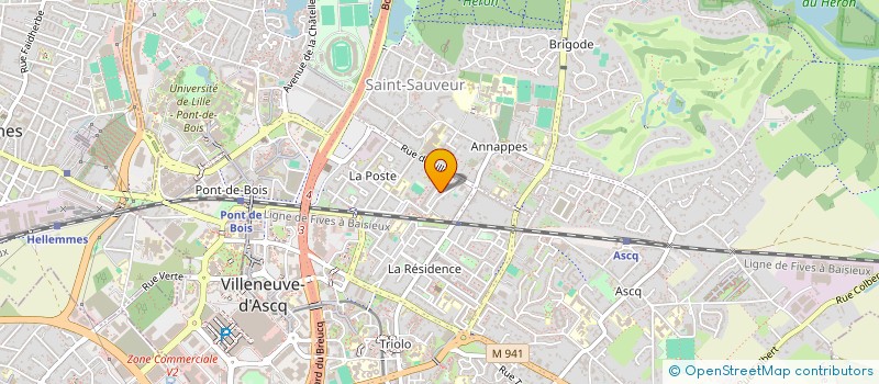 localisation de l'entreprise FLANDRES ELECTRIC à VILLENEUVE-D'ASCQ