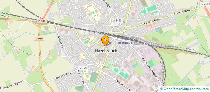 localisation de l'entreprise FLANDRES JUDO HAZEBROUCK  HAZEBROUCK