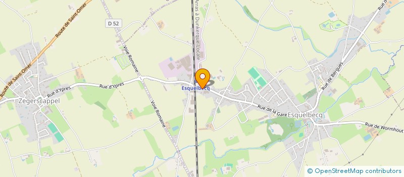 localisation de l'entreprise FLANDRES LITTORAL INFORMATIQUE  ESQUELBECQ