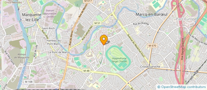 localisation de l'entreprise FLANDRES-OUSTAL  MARCQ-EN-BARUL