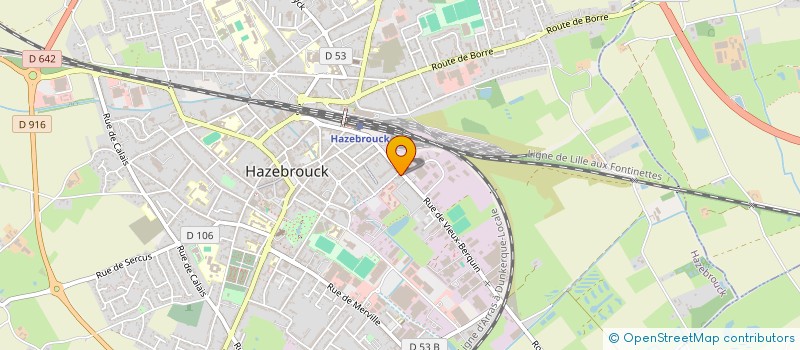 localisation de l'entreprise FLANDRES PODOLOGIE  HAZEBROUCK