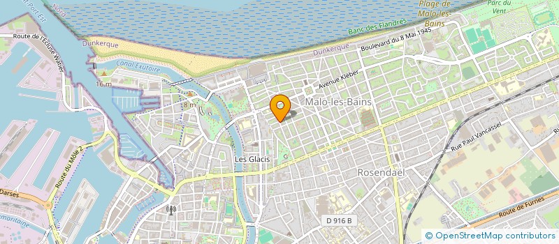 localisation de l'entreprise FLANDRES S.O.S GARDIENNAGE à DUNKERQUE