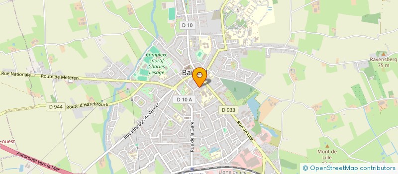 localisation de l'entreprise FLANDRES TEXTILES à BAILLEUL