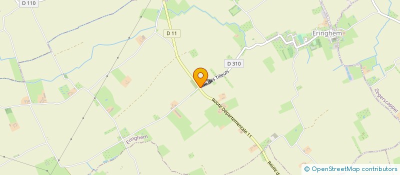 localisation de l'entreprise FLANDRES TRANS VRAC à ERINGHEM