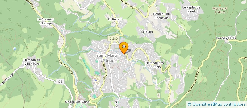 localisation de l'entreprise FLANDRIN IMMO  SAINT-MARTIN-D'URIAGE