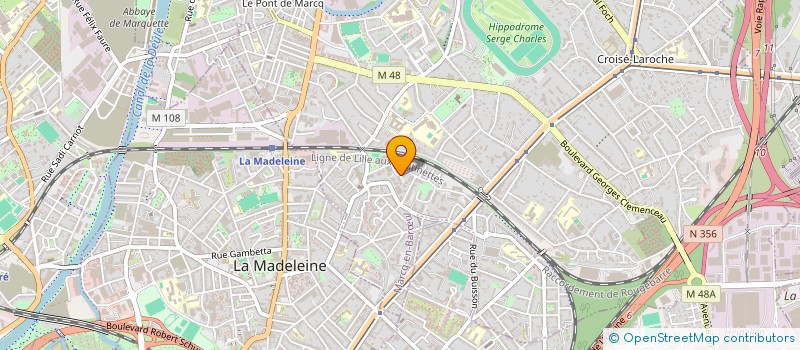 localisation de l'entreprise FLANDRINVEST à MARCQ-EN-BARŒUL
