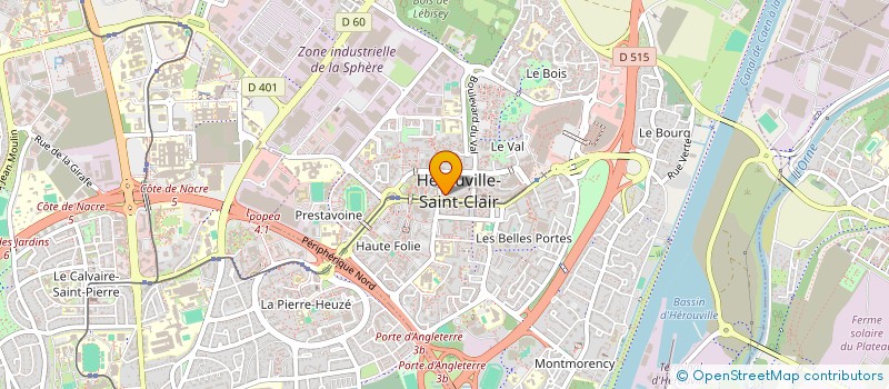 localisation de l'entreprise FLANE à HEROUVILLE-SAINT-CLAIR