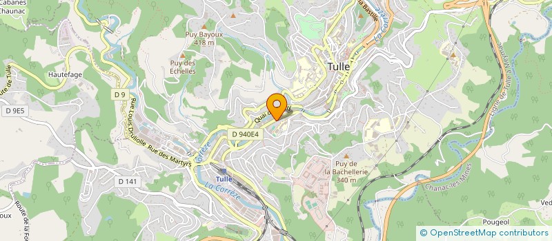 localisation de l'entreprise FLANERIE BOHEME  TULLE