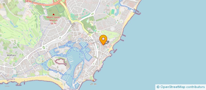 localisation de l'entreprise FLANERIE SNACK  AGDE