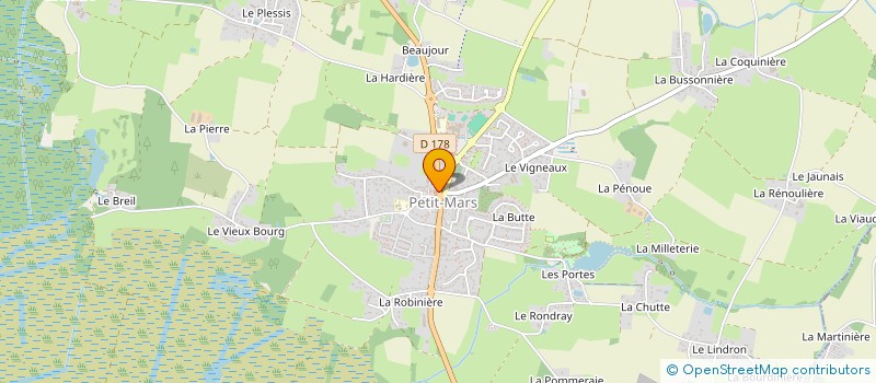 localisation de l'entreprise FLANERIES FLORALES  PETIT-MARS