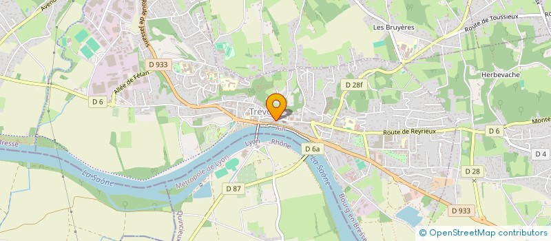 localisation de l'entreprise FLANGLOIS  TREVOUX