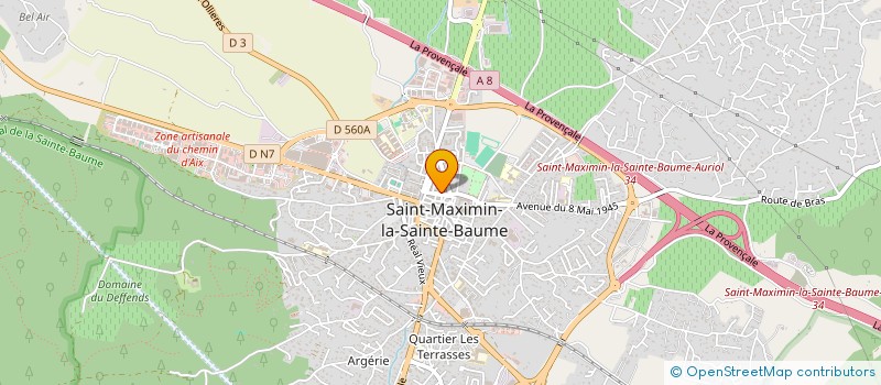 localisation de l'entreprise FLANON NUMISMATIQUE à ST MAXIMIN LA STE BAUME