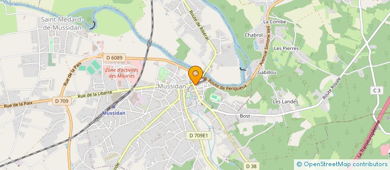 localisation de l'entreprise FLAOR à MUSSIDAN