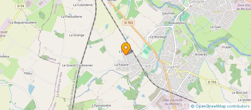 localisation de l'entreprise FLAP INVESTISSEMENTS à CUGAND
