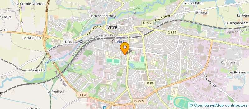 localisation de l'entreprise FLAPAVIEL  VITRE