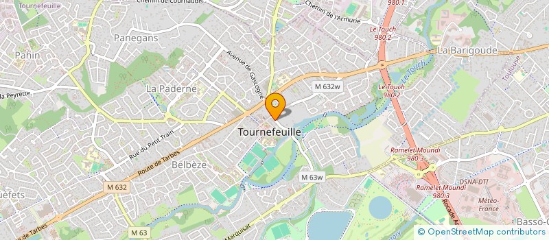 localisation de l'entreprise FLAQUE  TOURNEFEUILLE