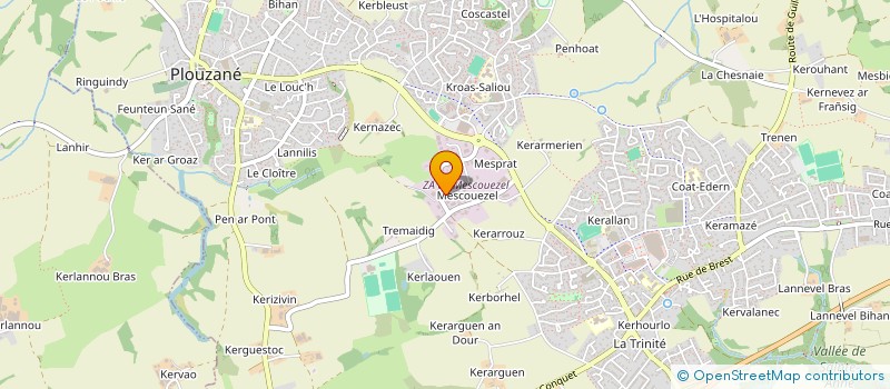 localisation de l'entreprise FLAQUEN  PLOUZANE