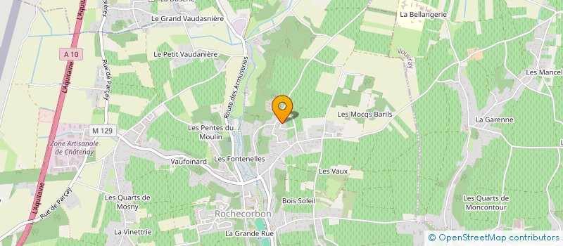 localisation de l'entreprise FLARINE à ROCHECORBON
