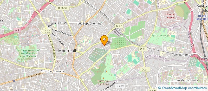 localisation de l'entreprise FLASCH TRANSPORTS à MONTREUIL