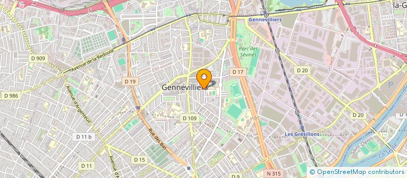 localisation de l'entreprise FLASH 24 à GENNEVILLIERS