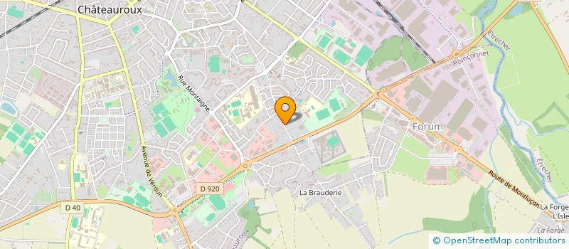 localisation de l'entreprise FLASH 36 à CHATEAUROUX