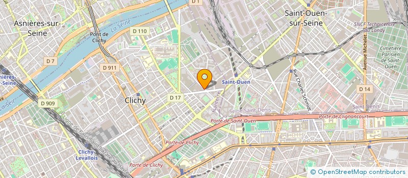 localisation de l'entreprise FLASH à CLICHY