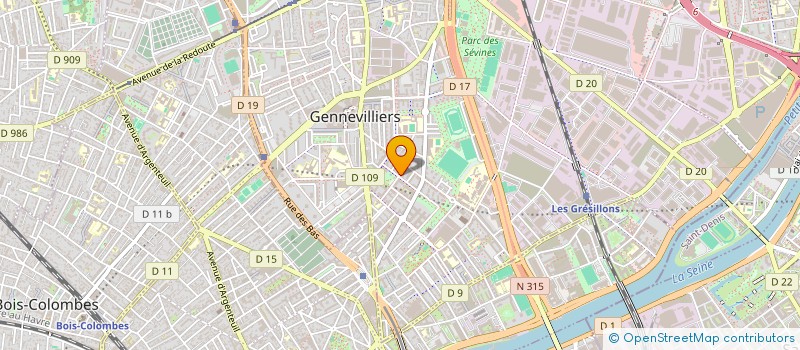 localisation de l'entreprise FLASH 92 à GENNEVILLIERS
