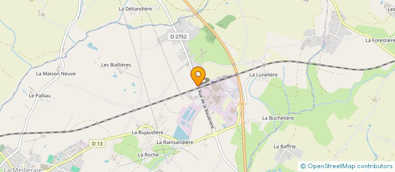 localisation de l'entreprise FLASH-AGES  LA MEILLERAIE-TILLAY