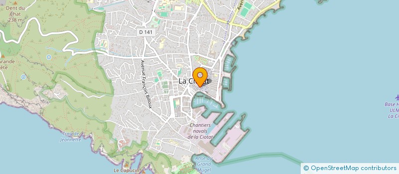localisation de l'entreprise FLASH'ART à LA CIOTAT