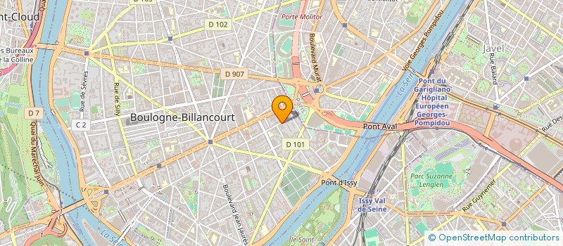 localisation de l'entreprise FLASH AUTO 45  BOULOGNE-BILLANCOURT