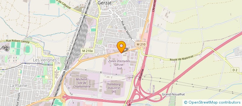 localisation de l'entreprise FLASH AUTO  GERZAT