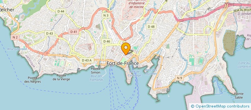 localisation de l'entreprise FLASH AUTO ECOLE  FORT-DE-FRANCE