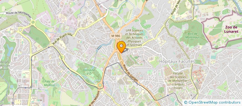localisation de l'entreprise FLASH AUTO VALSIERE  MONTPELLIER