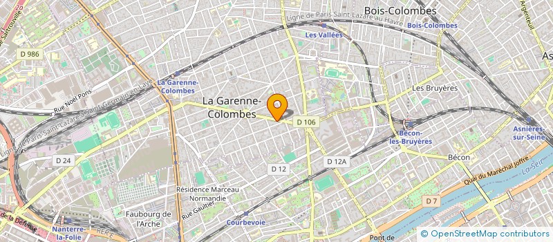 localisation de l'entreprise FLASH AUTOMOBILE à LA GARENNE-COLOMBES