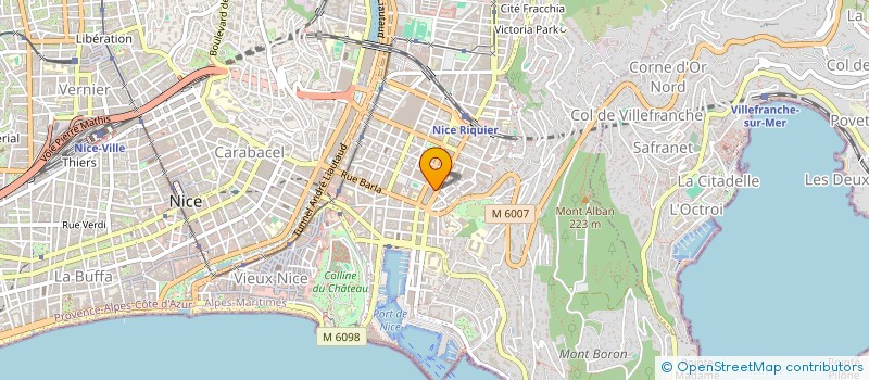 localisation de l'entreprise FLASH AZUR TRANSPORT à NICE