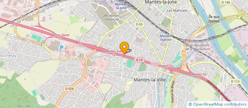 localisation de l'entreprise FLASH BATIMENT à MANTES-LA-VILLE