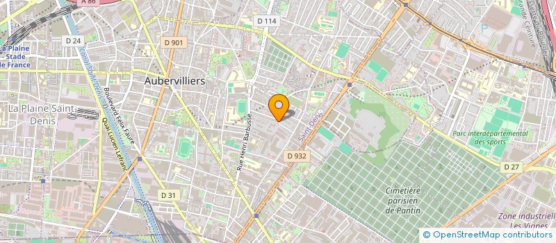 localisation de l'entreprise FLASH BATIMENT  AUBERVILLIERS