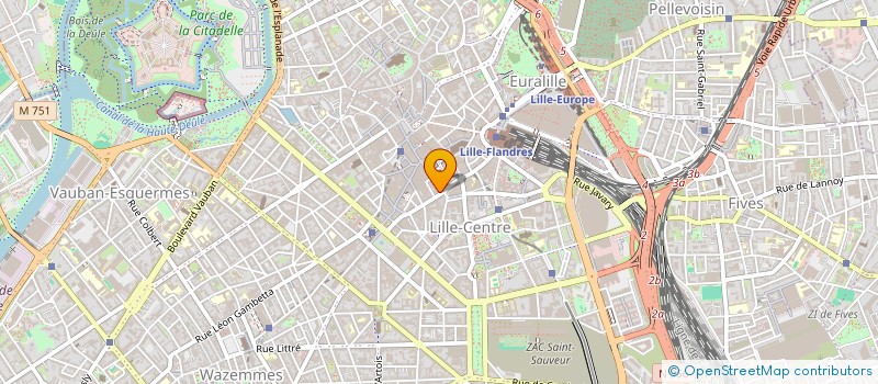 localisation de l'entreprise FLASH CENTRE à LILLE
