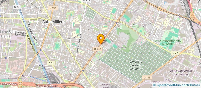 localisation de l'entreprise FLASH COMPTA  AUBERVILLIERS