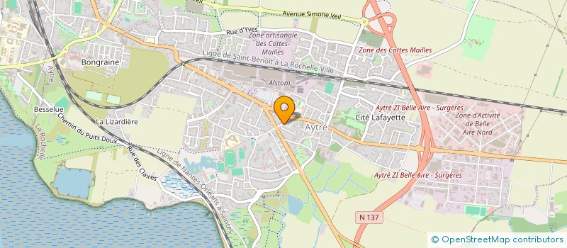 localisation de l'entreprise FLASH-DYS à AYTRE