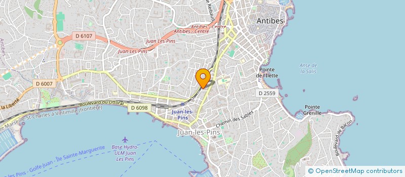 localisation de l'entreprise FLASH ELEC 06 à ANTIBES