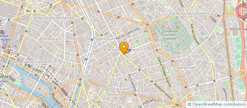 localisation de l'entreprise FLASH ENVELOPPES à PARIS