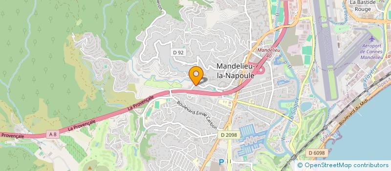 localisation de l'entreprise FLASH EURO PILES à MANDELIEU-LA-NAPOULE