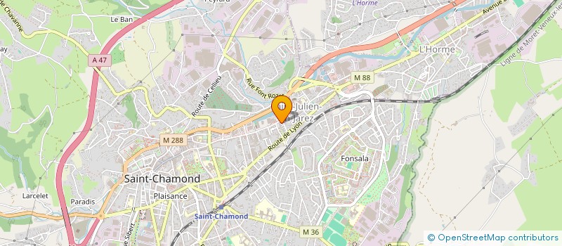 localisation de l'entreprise FLASH FACADES à SAINT-CHAMOND