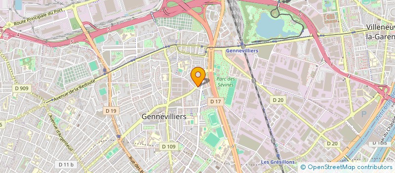 localisation de l'entreprise FLASH FIBRE OPTIQUE à GENNEVILLIERS