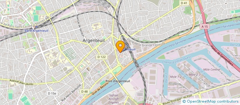 localisation de l'entreprise FLASH FIBRES à ARGENTEUIL
