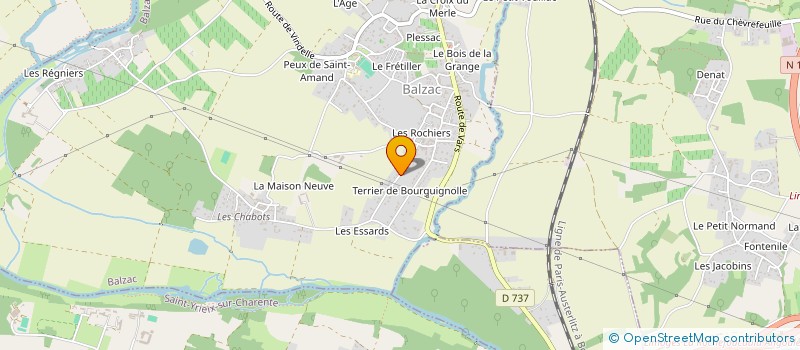 localisation de l'entreprise FLASH FORMES LASER à BALZAC