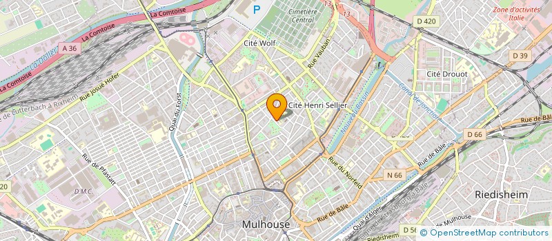 localisation de l'entreprise FLASH GAMES à MULHOUSE