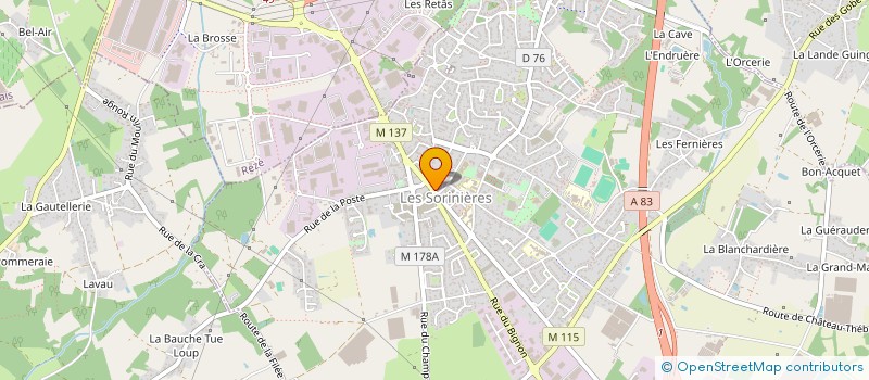 localisation de l'entreprise FLASH'IN DANSE à LES SORINIERES